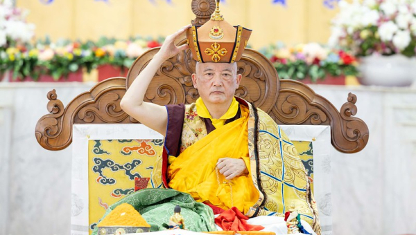 The Empowerment of the Three Roots Combined and Red Crown Ceremony
